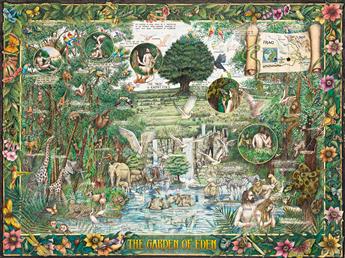 ALBERT LORENZ (1941 - 2023) The Garden of Eden.                                                                                                  